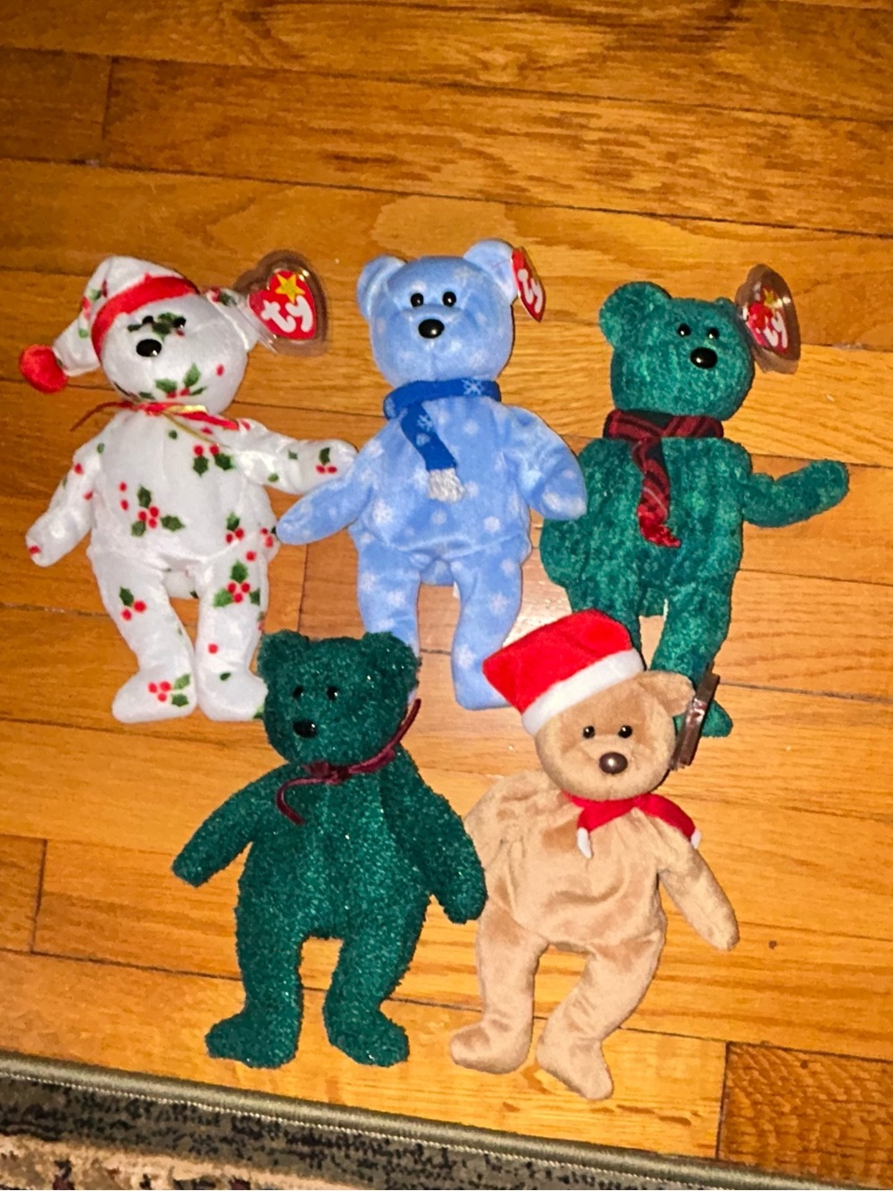 90s & Y2K Holliday Teddy Beanie Babies Bundle of 5